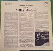 Abbey Lincoln : Abbey Is Blue (LP, Album, Mono)