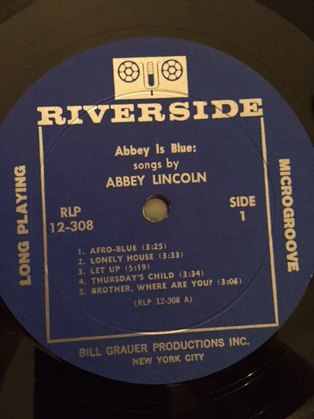 Abbey Lincoln : Abbey Is Blue (LP, Album, Mono)