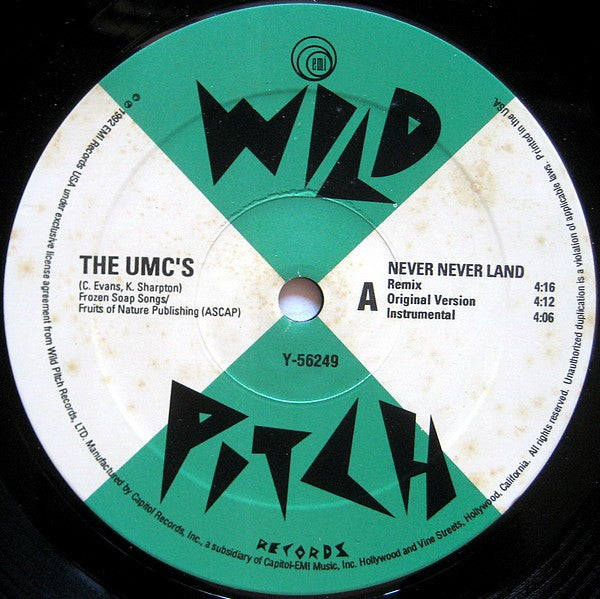 The UMC's* : Never Never Land (12")