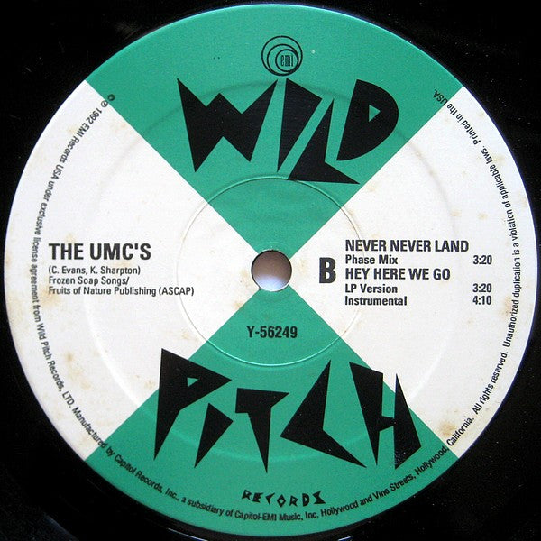 The UMC's* : Never Never Land (12")
