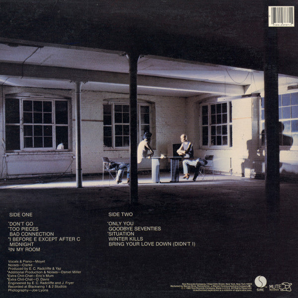 Yazoo : Upstairs At Eric's (LP, Album, All)
