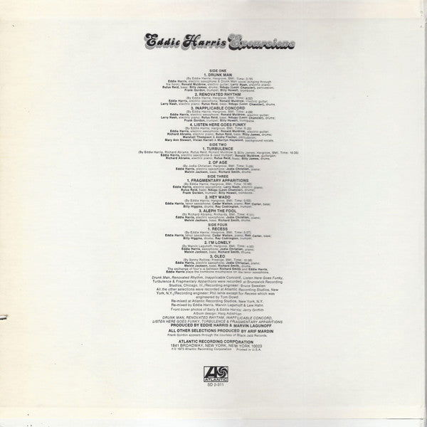 Eddie Harris : Excursions (2xLP, Album, PR)