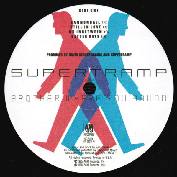 Supertramp : Brother Where You Bound (LP, Album, Ind)