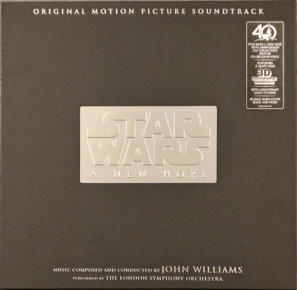 John Williams (4), London Symphony Orchestra : Star Wars: A New Hope (40th Anniversary) (2xLP, Album, RM + 12", S/Sided, Etch, RM, Hol + Bo)