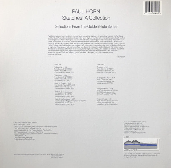 Paul Horn : Sketches: A Collection (LP, Comp, Tra)