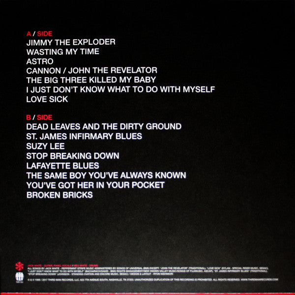 The White Stripes : Live In Detroit (Box, Ltd + LP, Red + LP + LP, Whi)