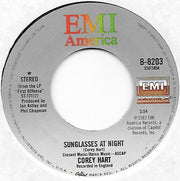Corey Hart : Sunglasses At Night (7", Single, Sec)
