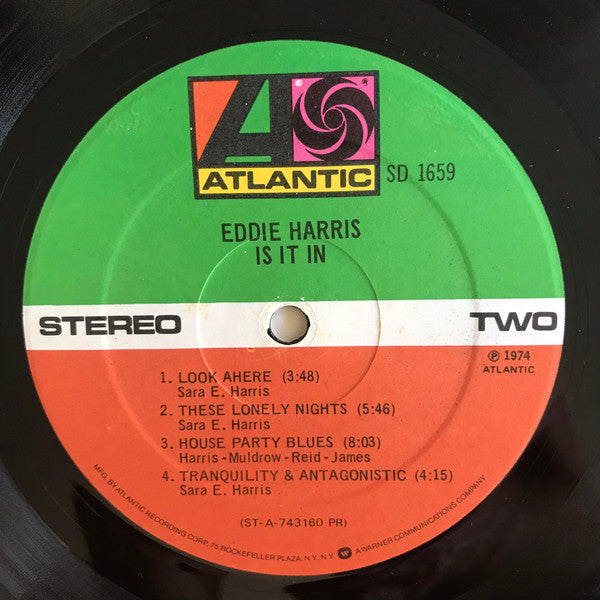 Eddie Harris : Is It In (LP, Album, RP, PR)