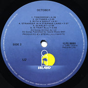 U2 : October (LP, Album, All)