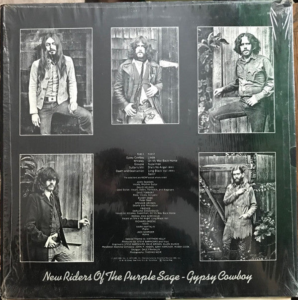 New Riders Of The Purple Sage : Gypsy Cowboy (LP, Album, San)
