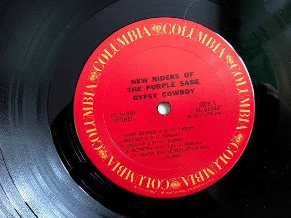 New Riders Of The Purple Sage : Gypsy Cowboy (LP, Album, San)