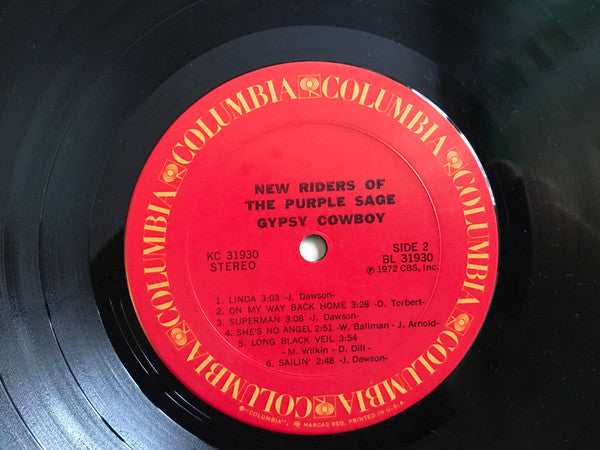 New Riders Of The Purple Sage : Gypsy Cowboy (LP, Album, San)