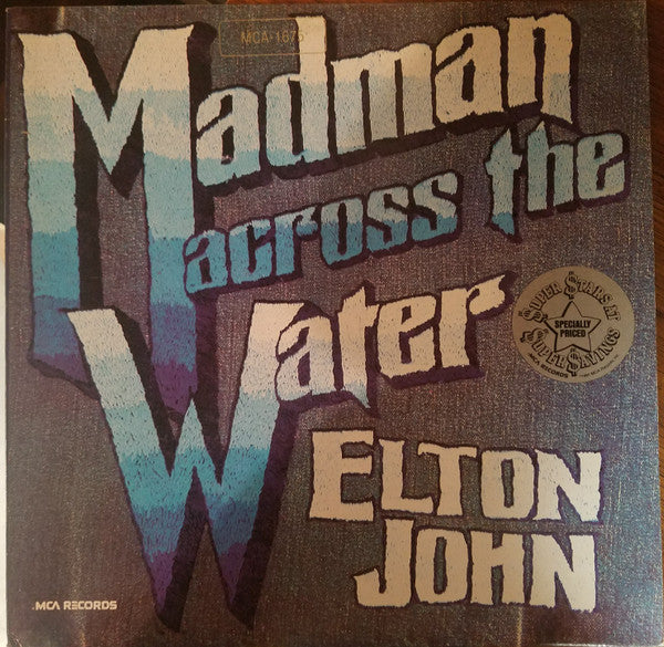 Elton John : Madman Across The Water (LP, Album, RE, Pin)