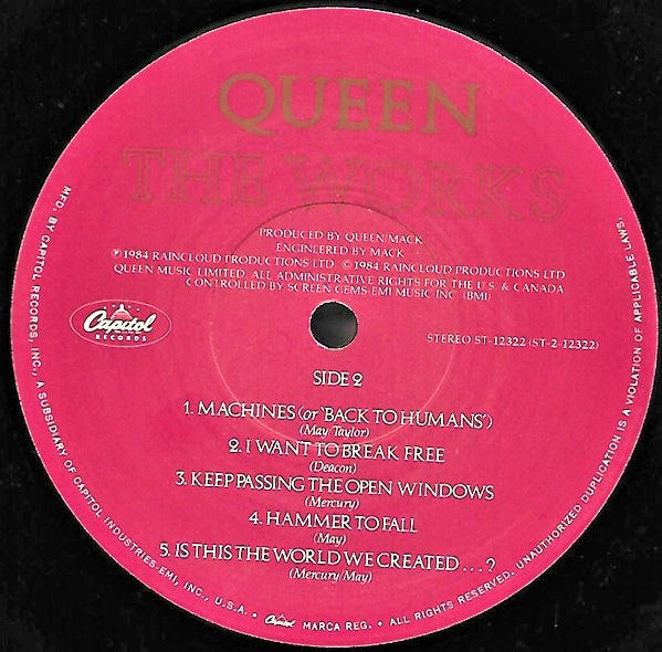 Queen : The Works (LP, Album, Jac)