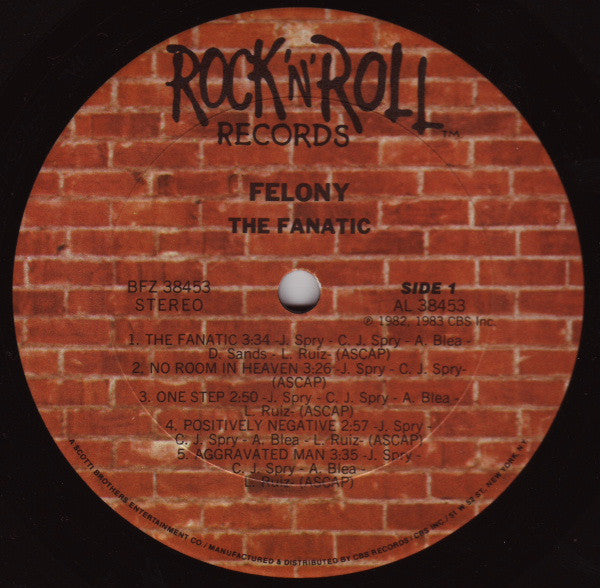 Felony (4) : The Fanatic (LP, Album, Pit)
