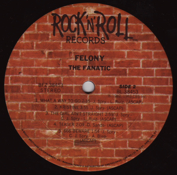 Felony (4) : The Fanatic (LP, Album, Pit)
