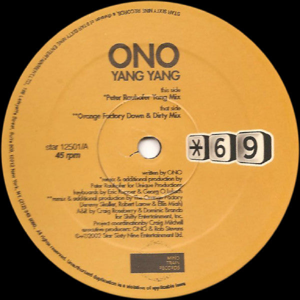 Ono* : Yang Yang (2x12")