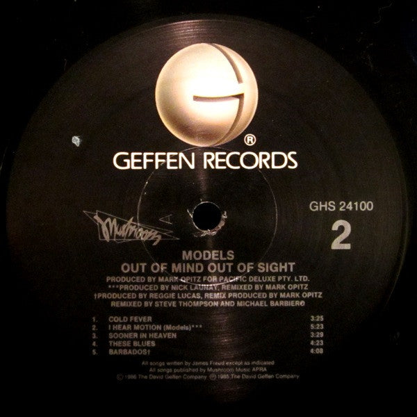 Models (2) : Out Of Mind Out Of Sight (LP, Album, All)