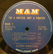 Gilbert O'Sullivan : I'm A Writer, Not A Fighter (LP, Album, Ter)