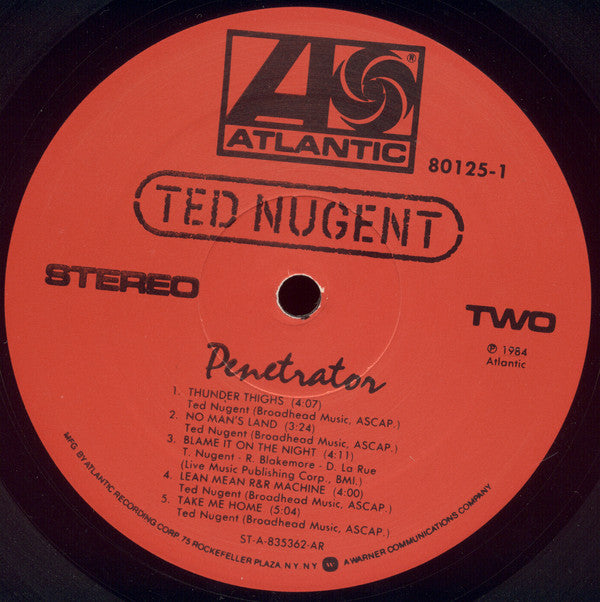 Ted Nugent : Penetrator (LP, Album, AR )