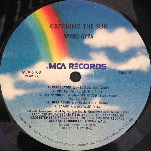 Spyro Gyra : Catching The Sun (LP, Album, Pin)