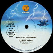 Martha Reeves : Love Don't Come No Stronger / You're Like Sunshine (12", Promo)