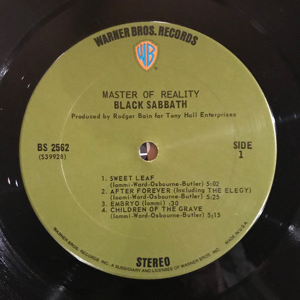 Black Sabbath : Master Of Reality (LP, Album, Emb)