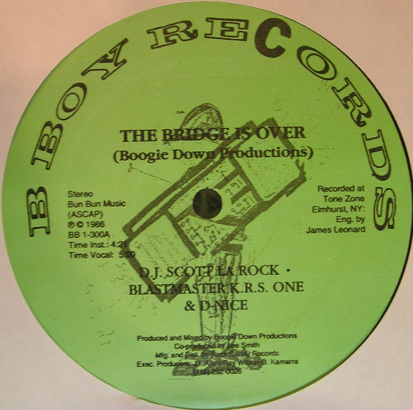 Boogie Down Productions : The Bridge Is Over  (12", RP)