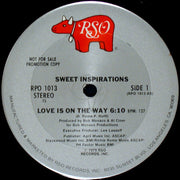 The Sweet Inspirations : Love Is On The Way (12", Promo, 73)
