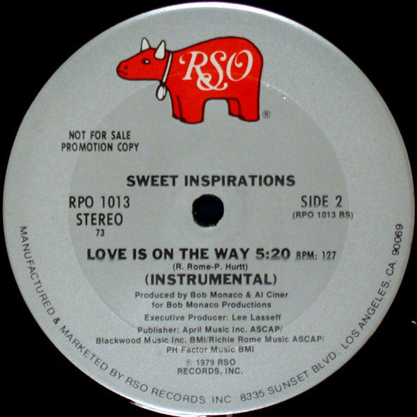 The Sweet Inspirations : Love Is On The Way (12", Promo, 73)
