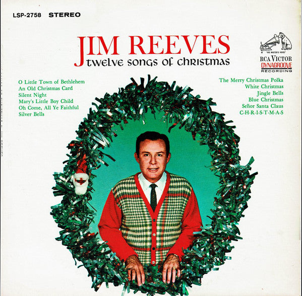 Jim Reeves : Twelve Songs Of Christmas (LP, Album, Ind)