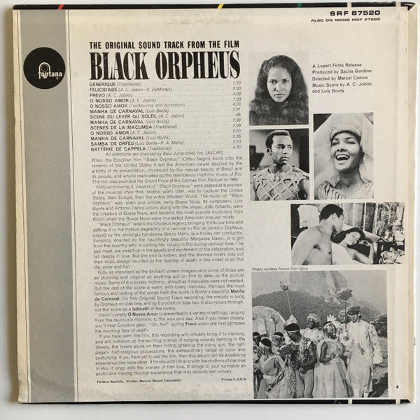 Various : The Original Sound Track From The Film Black Orpheus (LP, RE)