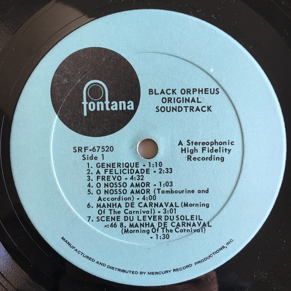 Various : The Original Sound Track From The Film Black Orpheus (LP, RE)