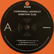 Cannonball Adderley, Miles Davis, Hank Jones, Sam Jones, Art Blakey : Somethin' Else (LP, Album, Ltd, RE, Ora)