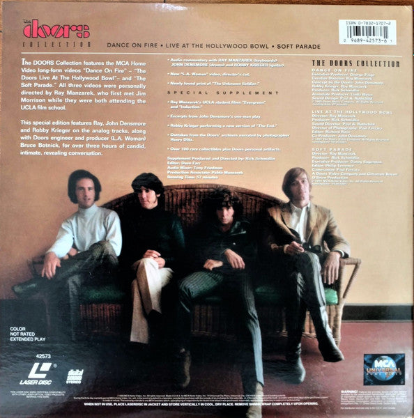 The Doors : The Doors Collection (2xLaserdisc, 12", Comp, NTSC, CLV)