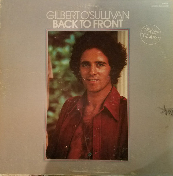 Gilbert O'Sullivan : Back To Front (LP, Album, Ter)