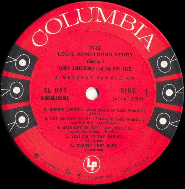Louis Armstrong And His Hot Five* : The Louis Armstrong Story (Volume 1) (LP, Album, Comp, Mono, RE)