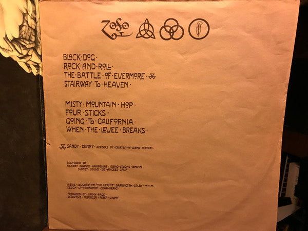 Led Zeppelin : Untitled (LP, Album, RE, RP, SP )