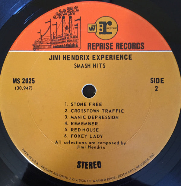 The Jimi Hendrix Experience : Smash Hits (LP, Comp, Pit)