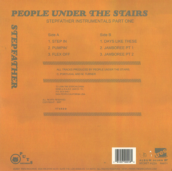 People Under The Stairs : Stepfather Instrumentals Part One (12")
