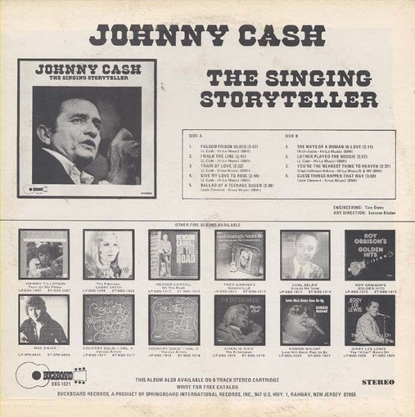 Johnny Cash : The Singing Storyteller (LP, Comp)