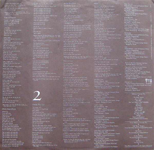 Madonna : Like A Virgin (LP, Album, All)