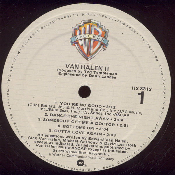 Van Halen : Van Halen II (LP, Album, Mon)