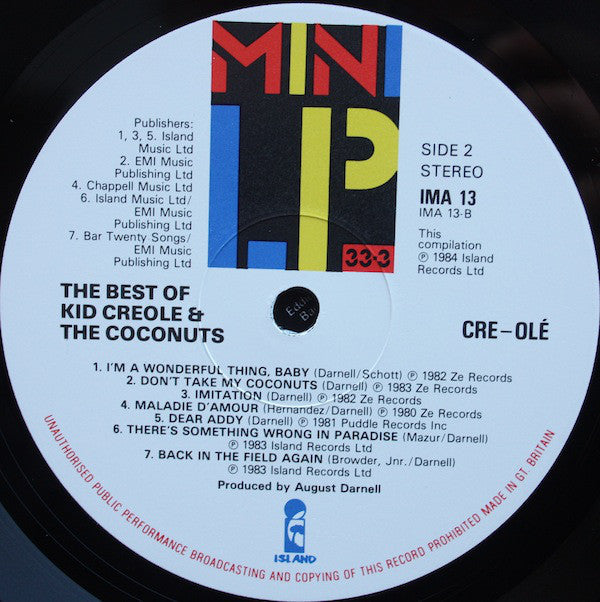 Kid Creole And The Coconuts : Cre~Olé - The Best Of Kid Creole And The Coconuts (LP, Comp)