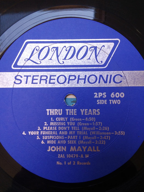 John Mayall : Thru The Years (2xLP, Comp)