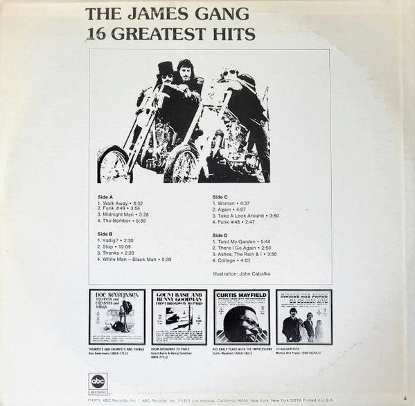 James Gang : 16 Greatest Hits (2xLP, Comp, RP, Ter)