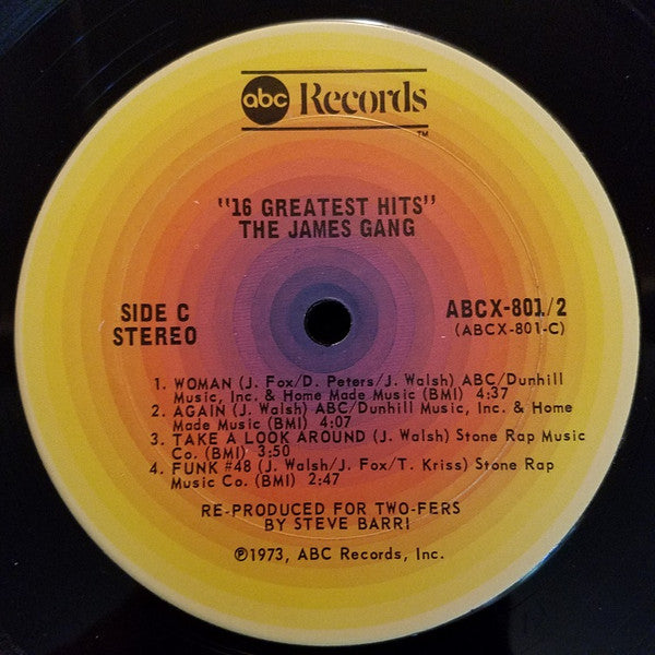 James Gang : 16 Greatest Hits (2xLP, Comp, RP, Ter)