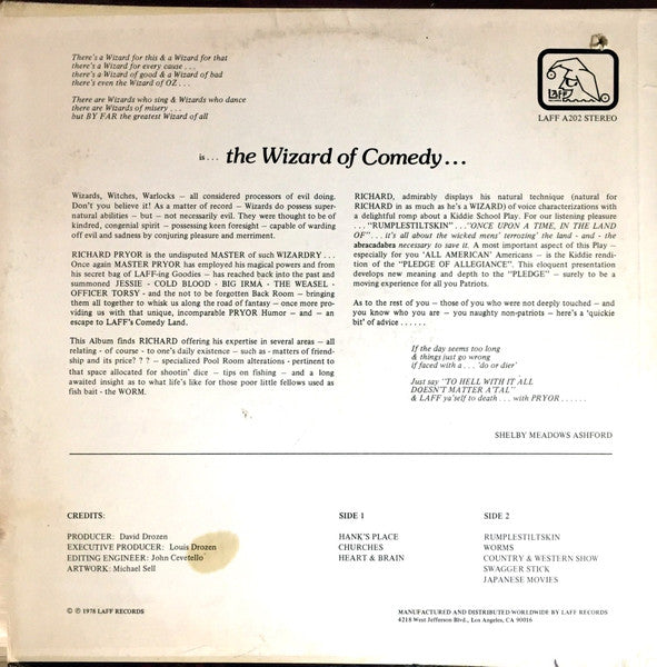 Richard Pryor : The Wizard Of Comedy (LP)