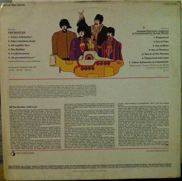 The Beatles : Yellow Submarine (LP, Album)