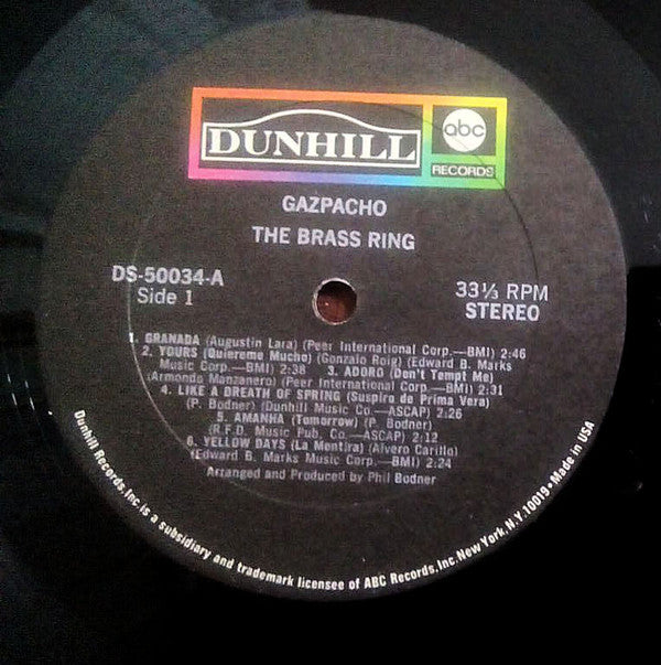 The Brass Ring : Gazpacho (LP, Album)